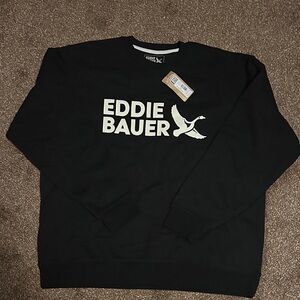 Eddie Bauer Black Crewneck Sweater